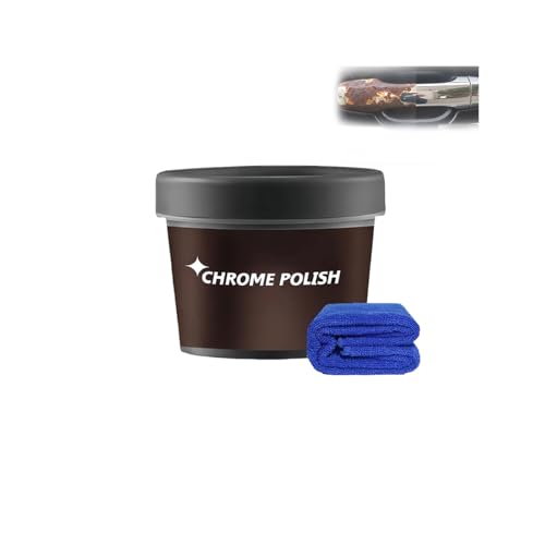 Pasta per la Riparazione e Il restauro dei Metalli ad Azione Rapida - Lucidante Multiuso per Cromo, Alluminio, Acciaio Inossidabile - Kit per la Cura dell'auto con detergente per Cromo (1Pcs)