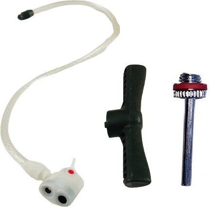 Air Pump Accessories Pipe Nozzle Handle Inflate Needle Universal Fit Cycle Car Bicycle Pump (White, Black)-image-2