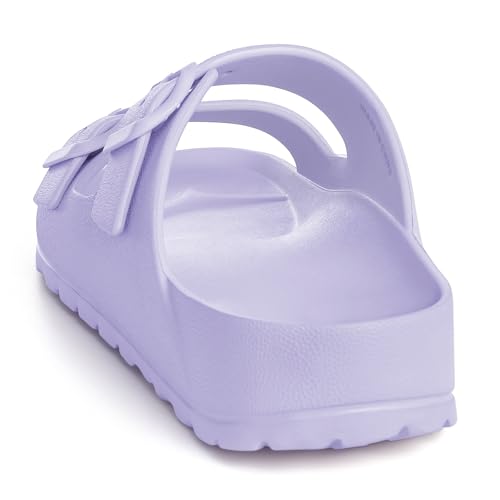 Image of KIDMI Medium Arch Support EVA Beach Sandals for Women | Women's Adjustable Buckle Straps Waterproof Pool Sandals, Comfortable Slip on Summer Slides for home and Casual Walks