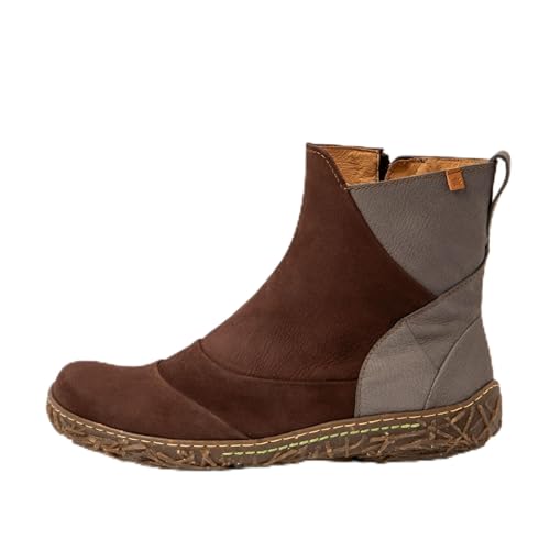 El Naturalista Para Mujer. 2545011EO005_0MU Botines De Piel N5450 MarróN (42), Plano, Cremallera, Casual
