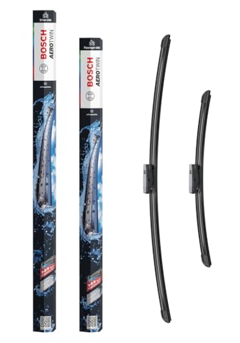 Bosch Aerotwin Aerotwin eAM 468 S Front-Scheibenwischer - Set mit 2 Ersatz-Scheibenwischern und vormontiertem Multi-Clip-Adapter - 2 Wischblätter 650 mm und 400 mm - in platzsparender Verpackung