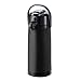 Service Ideas ECALS22SBPBLMAT Airpot with Lever, Stainless Steel Lined, 2.4 L, Black with Matte Finish