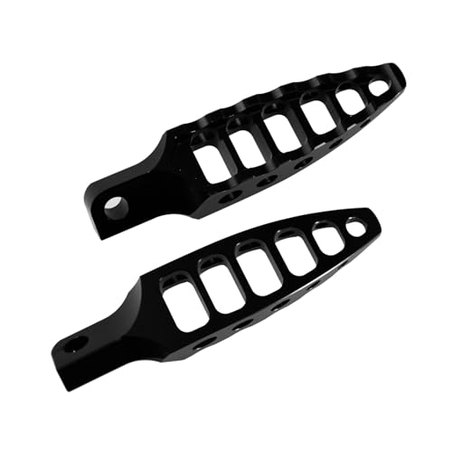 Repose-Pieds Noirs pour Moto Harley Touring Dyna Softail Sportster Pédales CNC 45 Degrés
