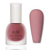 Smalto rosa opaco, ad asciugatura rapida e a lunga durata, smalto atossico a base d'acqua, opaco, delicato nude rosa, senza raggi UV, per nail art, manicure (rosa)