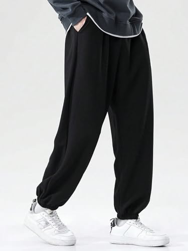 Image of dockstreet Mens Baggy fit Jogger /Sweatpants /Gym Gear, Trouser, Loose Home Relaxed Pants