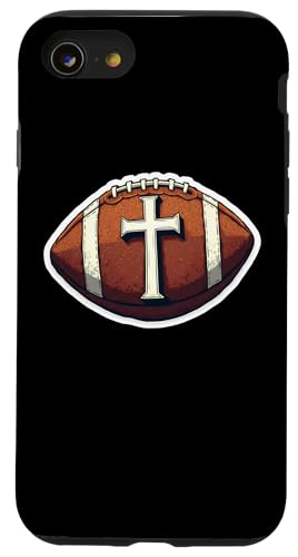 クリスチャンフットボール選手 コーチファン クロス イエス・キリスト神 スマホケース iPhone SE (2020) / 7 / 8 用