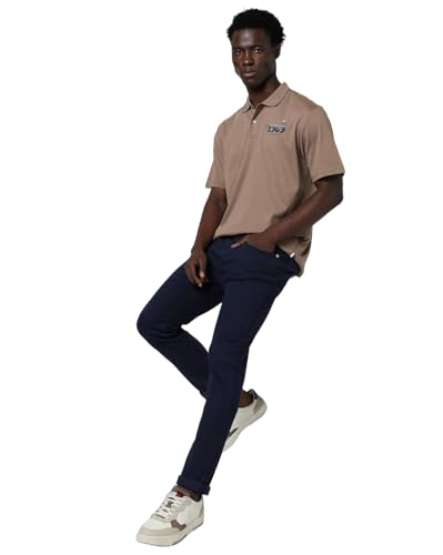 Image of Gap Men Skinny Fit Solid Print Mid Rise Lightlyly Washeded Jeans