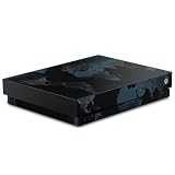 DeinDesign Skin Compatibile con Microsoft Xbox One X Pellicola Adesivi Mappamondo Mappa Notte