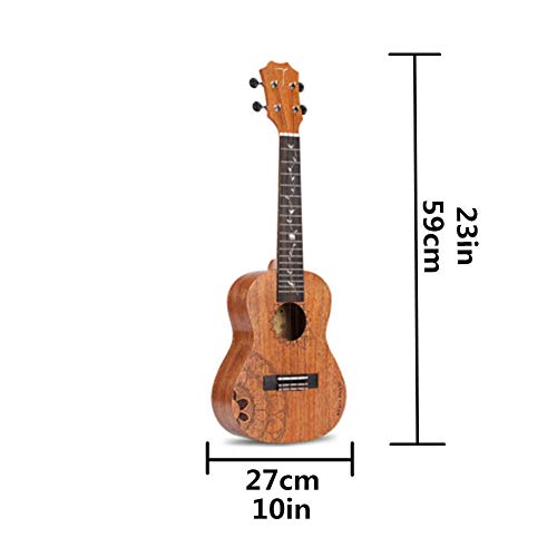 Handcrafted Sunflower Series Ukulele with 4 Nylon Strings Mahogany Body Rosewood Fingerboard Small Guitar Instrument Beginners Starter Kit - Les Beatles, Paul McCartney, John Lennon, RIngo Starr, George Harrison Handcrafted Sunflower Series Ukulele with 4 Nylon Strings Mahogany Body Rosewood Fingerboard Small Guitar Instrument Beginners Starter Kit – Image 3