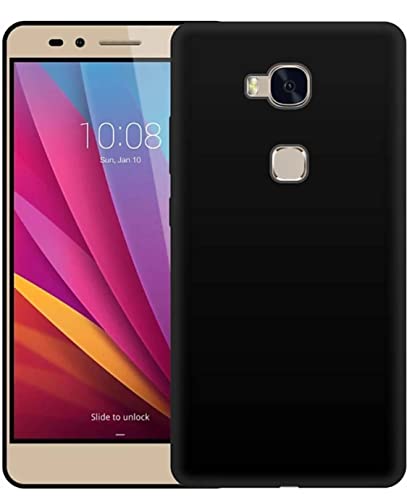 Image of Mobile Back Cover Case for Honor 5C (Silicone Case|CameraProtection|Black SC1510)