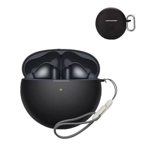 For Huawei FreeBuds 7i �P�[�X �ی�J�o�[ �V���R���P�[�X SpinoArmor �����[�d�\ �S�ʕی� �����h�~ �L�Y�h�~ �ϏՌ� �h�o �y�� ���[ �J���r�i�t�� Huawei FreeBuds 7i�Ή��i�u���b�N�j