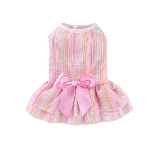 UGYMSIA ペットスカート、春夏向け薄手スタイル、犬服、小型犬・中型犬、テディベア、ビションフリーゼ、クールでキュート、猫服、通気性と快適性 (013,2XL)