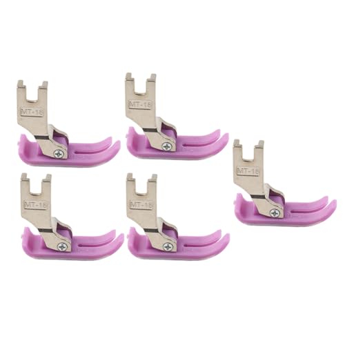 Pies prensatelas estándar MT-18 extra delgado plástico no adhesivo para máquina industrial 5 pcs miniatura 6