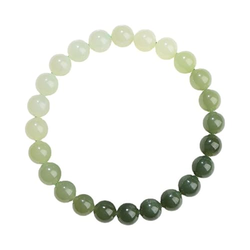 Pulseras de jade hetiano contra el estrés diario y amuleto de riqueza de 10mm