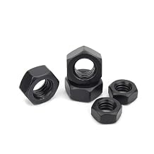 4pcs M20-2.5 12.9 Grade Alloy Steel, Black Oxidation Hex nut,Locking nut