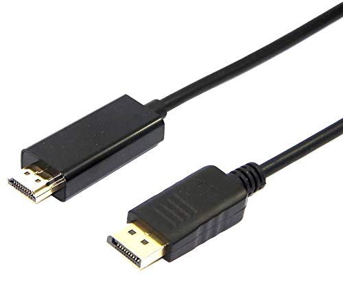 REY Cable DP (DisplayPort) Macho a HDMI Macho 1,8 Metros.