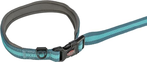 TRIXIE Joggingleine für Hunde mit Bauchgurt M-L, 1,33–1,80 m 20 mm in grafit/papaya - perfekte Hundeleine für Sport und Bewegung - für mittelgroße bis große Hunde - 12763