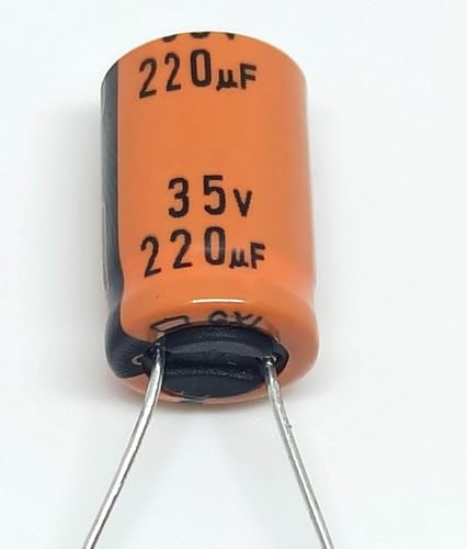 Image of Fixed Aluminum Radial Electrolytic Capacitors 220UF 35V - Pack of - 5