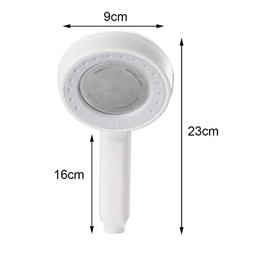 Pommeau de douche à main haute pression bleu et rose en ABS