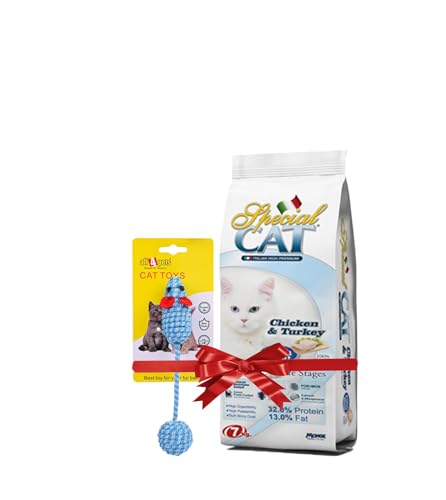 Image of Combo Offer Special Cat 7kg Food and Cat Rope Toy for Happy Happy Tails!