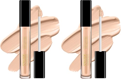 Image of FACESCANADA High Cover Concealer - Caramel Crunch 03, 4ml | High Coverage Liquid Concealer | Blends Easily | Natural Finish | Covers Spots, Blemishes & Dark Circles | With Shea Butter & Vitamin E