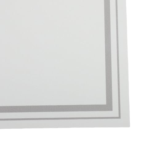 Sets de table en PU rectangulaires (lot de 4) lavables pour table à manger