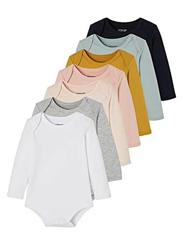 Vertbaudet VERTBAUDETLot de 7 Bodies Manches longueslot Rose poudré18M - 81CM