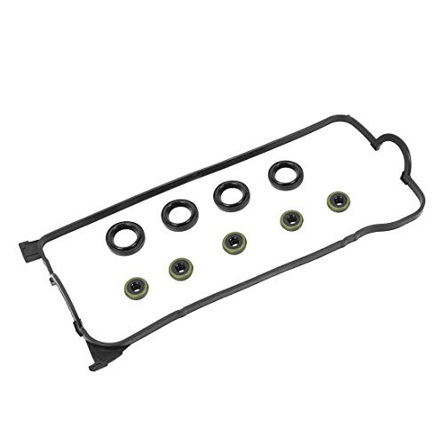 Image of X AUTOHAUX Engine Valve Cover Gasket Set 12030-P2A-000 for Honda Civic CX DX EX GX HX LX 1.6L 1996-2000 for Honda Civic del Sol 1.6L 1996-1997