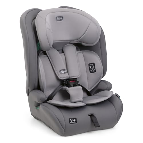 Chicco Gro Up i-Size, Seggiolino Auto 15 Mesi- 12 Anni (76-150 cm), Leggero, pesa solo 5 Kg, Poggiatesta regolabile, Con riduttore, Installazione con cintura dell'auto