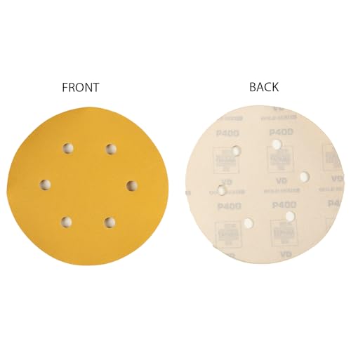 Image of Taparia 6 inch (125 mm) Velcro Disc,5 Pc x Grit 60, 120, 180, 320, 400 Pack of 25