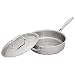 Stone & Beam Saute Pan With Lid, 3-Quart, Tri-Ply Stainless Steel