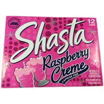 Shasta Raspberry Creme Soda, 12-Ounce Cans (Pack of 24)