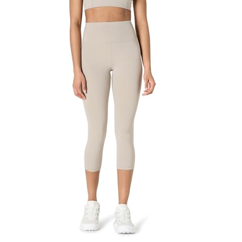 Amazon Essentials Damen Active FormFlex Buttery Soft Capri-Leggings für Yoga und Workouts mit Taschen, hoher Taille, Schrittlänge von 48 cm, Taupe, L Amazon Essentials Damen Active FormFlex Buttery Soft Capri-Leggings für Yoga und Workouts mit Taschen, hoher Taille, Schrittlänge von 48 cm, Taupe, L
