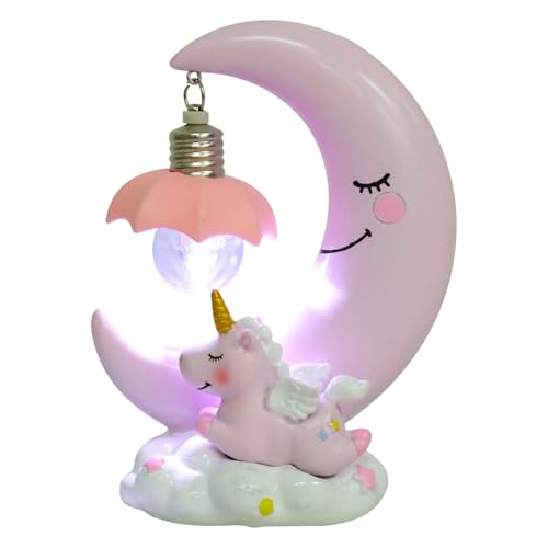Lámpara de mesa de noche resinada con diseño de princesa miniatura 1
