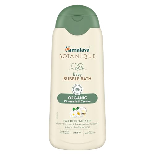 Image of Himalaya Botanique Baby Bubble Bath 100 ml | Organic | Preserve Moisture Lock | No Tears | Dermatologically Tested | Helps Protect Skin Barrier | pH 5.5 | Hypoallergenic |No Added Fragrance