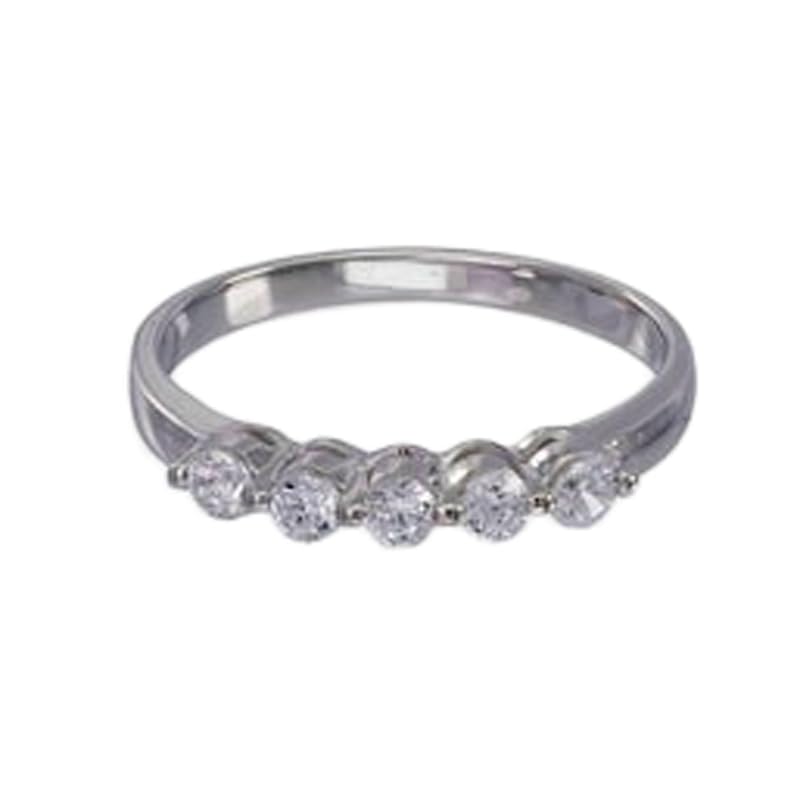 Demi-alliance en argent sterling 925 pour votre élégance au quotidien