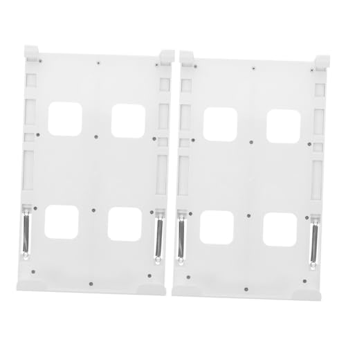 KONTONTY Dual Row Can Rack Drink Organizer for Fridge 2 Pack Plastic Beer Soda Can Holders Easy Access Beverage Storage