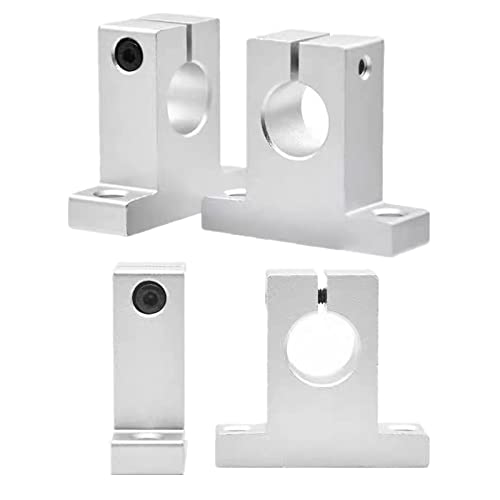 Samidea Pack Of 4,Sk20 Aluminum Linear Motion Rail Clamping Guide Support For 20Mm Dia Shaft #TOP5