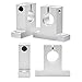 SamIdea Pack of 4,SK20 Aluminum Linear Motion Rail Clamping Guide Support for 20mm Dia Shaft