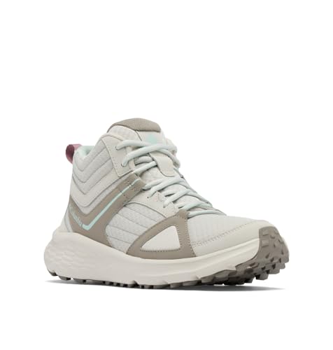 Columbia Womens Novo Trail Mid, Cloud Grey/Cool Green, 6.5 Wide