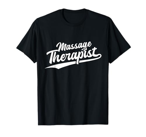Retro Swoosh Job Title - Massage Therapist Camiseta
