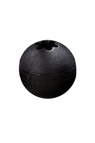 Der Orb Kerzenhalter Drosselmeyer | Dekorativer Kerzenhalter aus Gusseisen in schwarz | Designed in Schweden | Elegantes rustikales Design | Verwenden Sie die ganze Kerze von Oben nach unten Cover