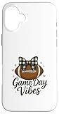Photo Gallery simpatico design con arco da calcio game day vibes custodia per iphone 16 plus Photo Gallery simpatico design con arco da calcio game day vibes custodia per iphone 16 plus