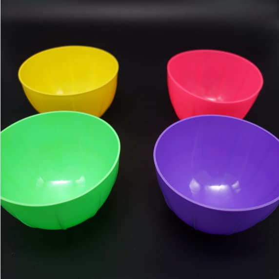 AmeriCan Goods 6 Pcs Dental Lab Mixing Bowls for Alginate Impression Materials, 6 Assorted Collor (907DMB)