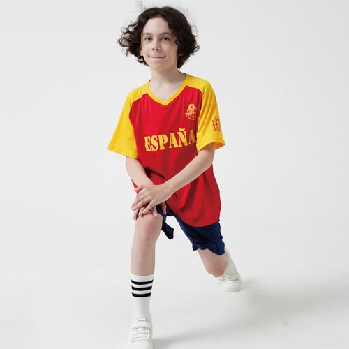 Image of Cnins Kids Soccer Jersey Kit for Boys & Girls- Breathable & Quick-Dry - Youth Soccer Football Training Gifts (2T-14Y)
