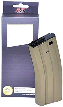 A&K M4 Magazine (Metal - 60 Rounds - Tan - A004-TAN)