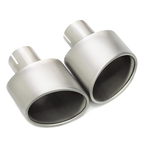 Embouts d'échappement universels 54mm en acier inoxydable biseauté - 2