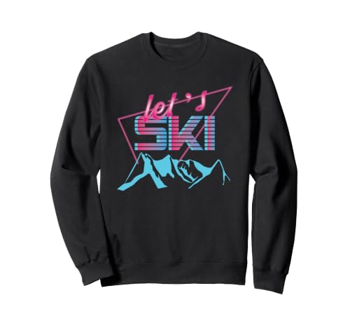 Retro Ski Sweatshirt Vintage 80s Ski Costume Sweatshirt