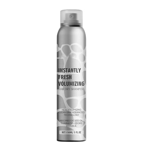 Spray volumen para cabello fino | 150 ml champú seco refresca instantáneamente - spray para el cabello para más volumen | Para mujeres y hombres limpieza suave restauración nutritiva espesante brillo