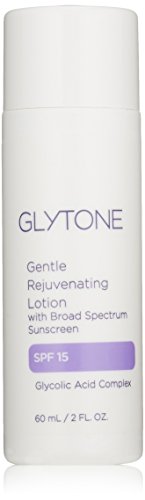 Glytone Gentle Rejuvenating Lotion SPF 15 with 14.0 Free Acid Value Glycolic Acid, Face Moisturizer, Exfoliate & Hydrate, 2 oz.